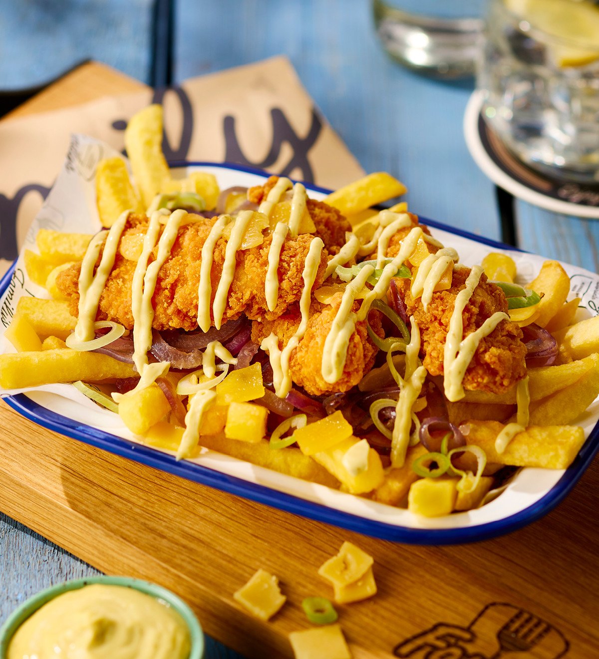 heerlijke fritesspecial bij family met chicken-pesto